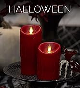 Luminara Wax Drip Flameless Candle LED Battery Operated Moving Flame Lights Pillar Unscented