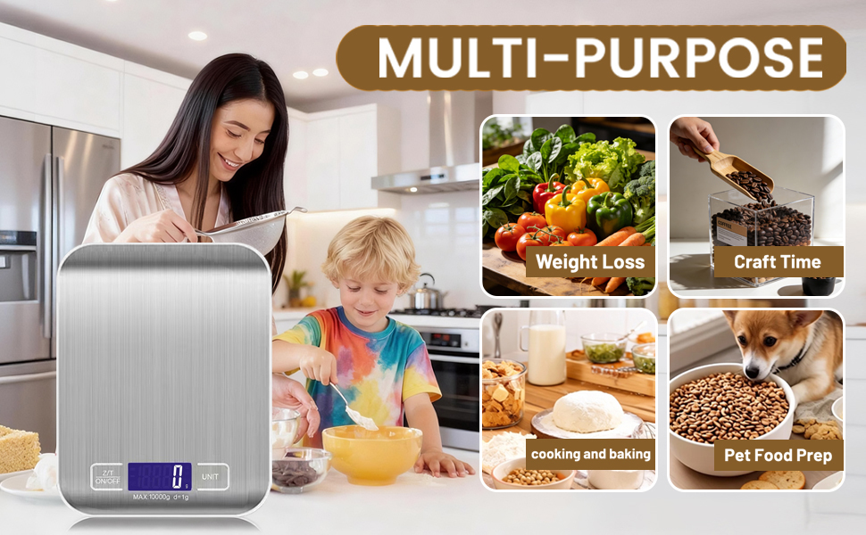 rechargeable kitchen food scale