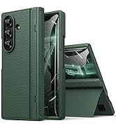 BXYJY for Samsung Galaxy Z Fold 7 Case Slim with Kickstand, Full Hinge Protection, Tempered Scree...