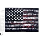 Motorcycle Flag 6x9,Motorcycle American Flag,Double Sided Double Stitched,Black