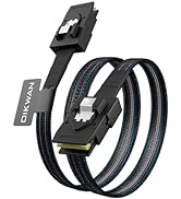 OIKWAN Internal Mini SAS to Mini SAS Cable, SFF8087 36 Pin to SFF8087 36Pin Data Cable Male Cord ...