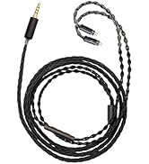 Herdslive 2PIN/MMCX/TFZ/QDC IEM Headphone Replacement Cable, 6N OCC 4ft Upgraded Stereo 3.5/4.4mm...