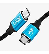 WLGQ USB C Cable PD Fast Charging 100W 3.3FT, Type C Charging Cable Braided Nylon 20V5A