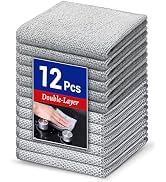 Wangjinpeng 12 pcs Non-Scratch Multipurpose Steel Wire Dishcloths - Reusable Quick-Dry Odor-Free ...