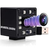 SVPRO IR Night Vision USB Camera 1080P Infrared Wide Angle USB Camera with Fisheye Lens,OV2710 UV...