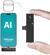 HiDock P1 mini AI Voice Recorder: Smart Voice Recorder Work with Wireless Earbuds for Meeting Lec...