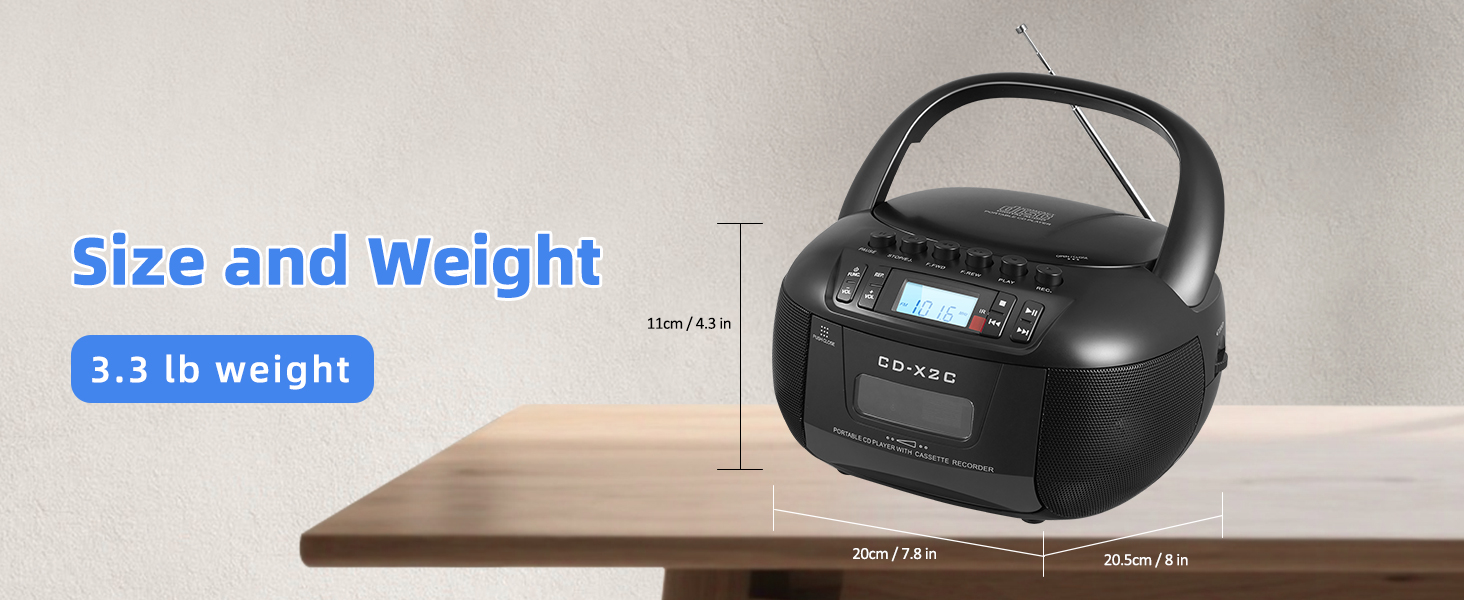 CD and Cassette Player