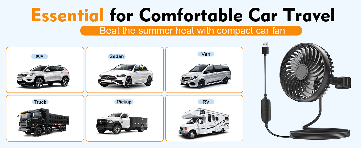 car fan for baby rear facing