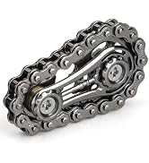 Cool Sprockets Fidget Bike Chain Hand Roller for Anxiety Relief, Assemble Fidget Spinner Ring Toy...