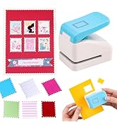 0.9x1.1inch Postage Stamp Embossing Punch; Punches Score Tools for Scrapbooking Journaling Paper ...