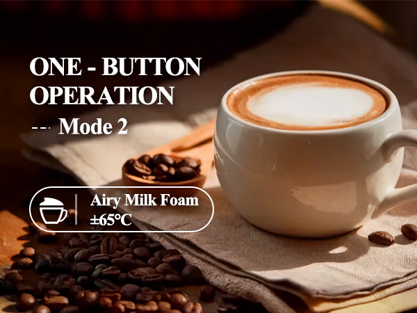 Airy milk foam