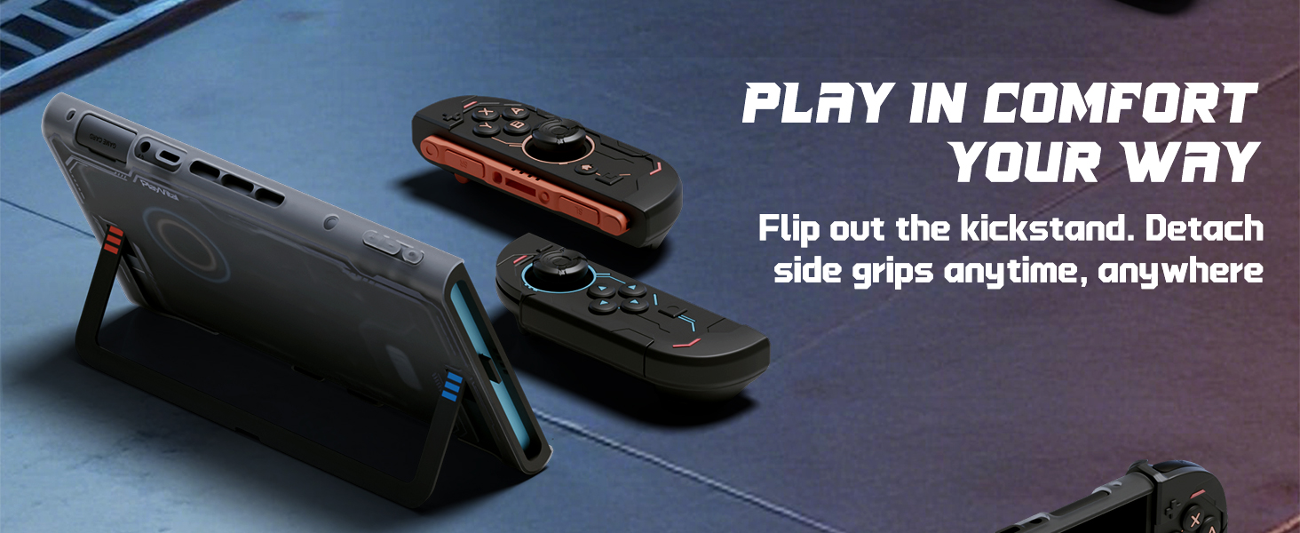 PlayVital Protective Case for Nintendo Switch 2, Stellar Mecha Ergonomic Cover