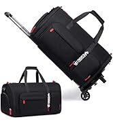 Vessgra Rolling Garment Bags for Travel, Garment Bag with Wheels, Convertible Garment Duffel bag,...