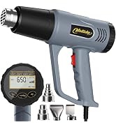 Weitieke LCD Digital Display Heat Gun 122?~1202? Dual Temperature Control, Overload Protection wi...