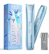 BYART Dual Head Bikini Trimmer for Women - Rechargeable Electric Shaver, 5-Min Fast Charge for Tr...