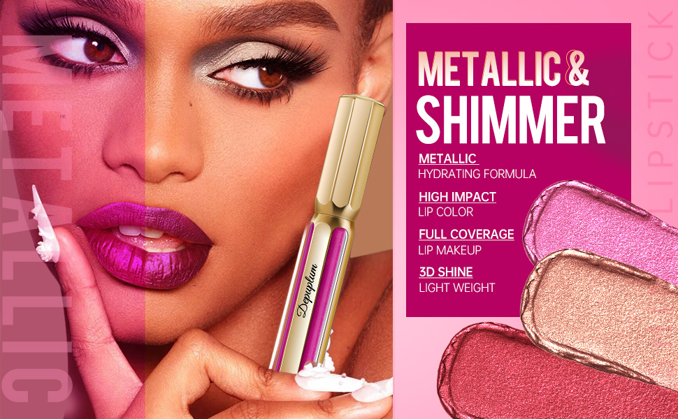 metallic lipstick
