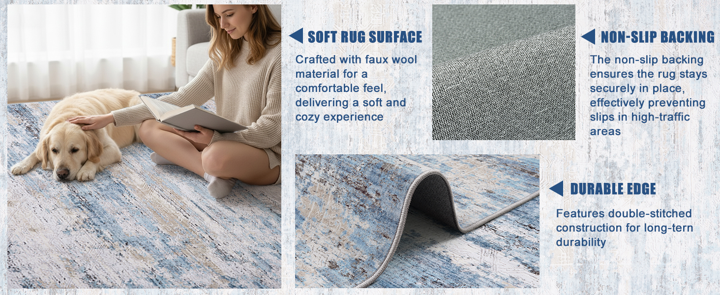 Sturdy and durable living room rugs