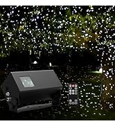 Outdoor Star Lights Projector, AIRIVO White Laser Fairy Lights Projector, Christmas Snowflake Pro...