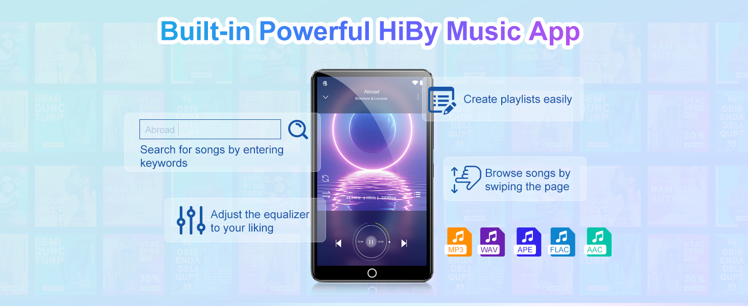 mp3 player with Bluetooth and wifi