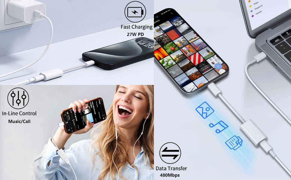 USB-C Male to Lighning Female Adapter