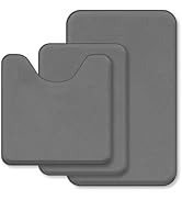 Bathroom Rugs Extra Soft Memory Foam Bath Mat Sets 3 Piece Non Slip Absorbent &amp; Dry Living Mat Se...