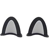2Pcs Cat Ears Helmet Decoration Stickers, Universal Self-Adhesive, Motorcycle Bicycle Scooter, Bl...