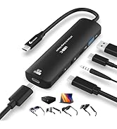Guermok 4-in-1 USB-C to AR Glasses Adapter, 100W PD Fast Charging, 8K@60Hz Video, USB/USB-C Ports...