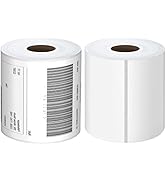 Muotich Thermal Labels 4x6 Roll - 500 Labels, Industrial Labels Direct Thermal Perforated Postage...