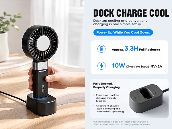 SOTHING Portable Fan Rechargeable