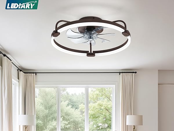 modern ceiling fan with light
