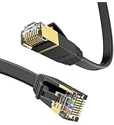 LEKVKM Cat 6 Ethernet Cable 20 ft High Speed RJ45 Internet Cable for Outdoor & Indoor Support CAT...