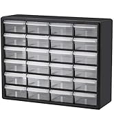 Akro-Mils 10124, 24 Drawer Plastic Parts Storage Hardware and Craft Cabinet, 20-Inch W x 6-Inch D...