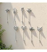 8pcs Animal Head Wall Hooks for Hanging, Decorative Wall Hooks Rack Hangers for Hanging Hats, Jac...