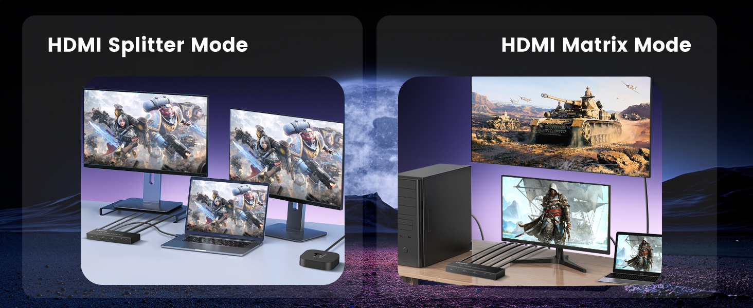 4x2 hdmi matrix switch