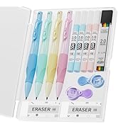 Four Candies 4PCS Thick Barrel Mechanical Pencil with Comfort Grip, 2.0MM Ergonomic Mechanical Pe...