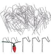 100-Count Metal Gutter Hooks for Outdoor Christmas Lights, Outside Lights Gutter Hangers for Gutt...