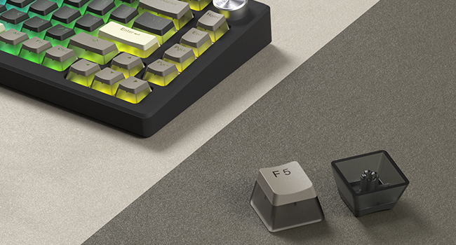 Pudding Keycaps, PBT Shine Through Keycaps 143 Keys Set Custom Key caps