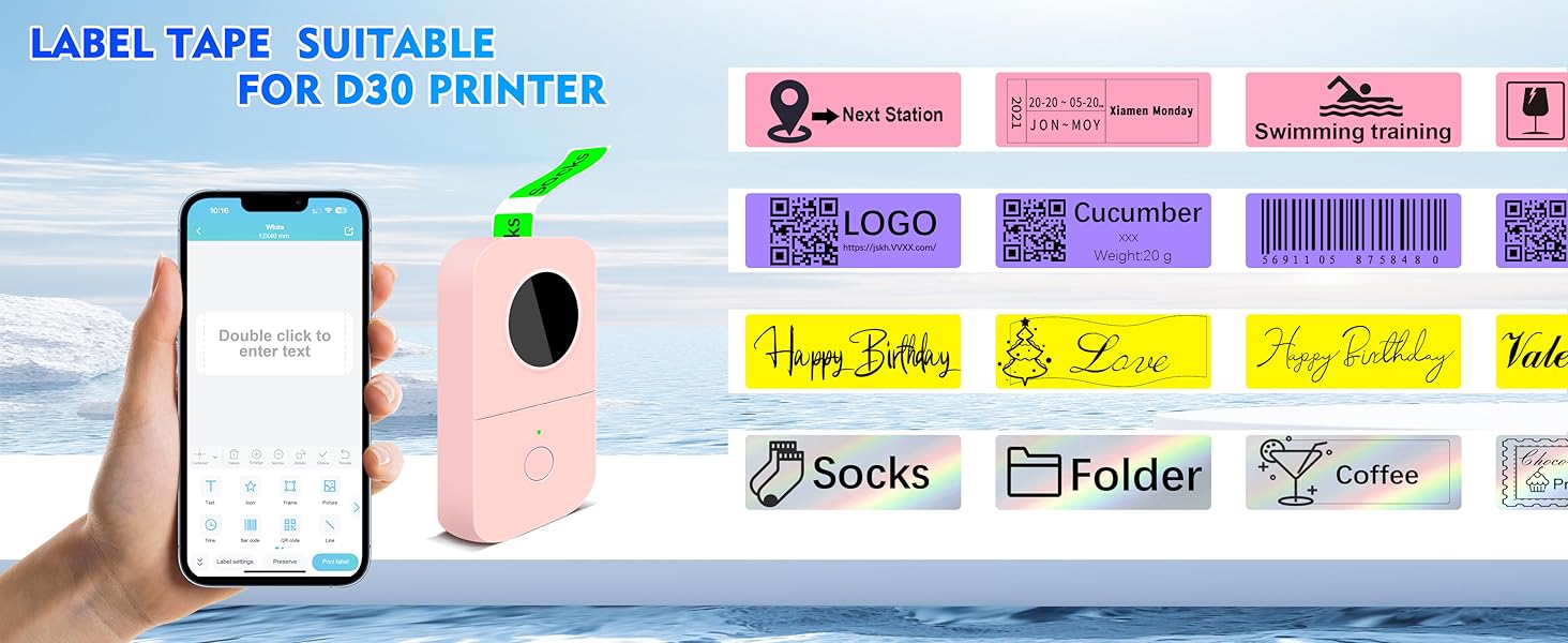 Label Maker Tape for home rolls self-adhesive label label paper thermal paper roll thermal label