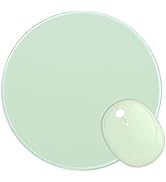 Dapesuom Round Mouse Pad, 8.7 x 8.7 Inch Premium-Textured Washable Non-Slip Rubber Base Cute Smal...