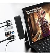 Surface Pro 9 Hub Docking Station with 4K HDMI, USB C Thunderbolt 4(8K Video+40G Data+100W PD), 2...