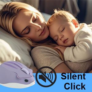 Wireless Mouse Cute Hamster Shape Silent Click Portable Compact Optical 1200DPI