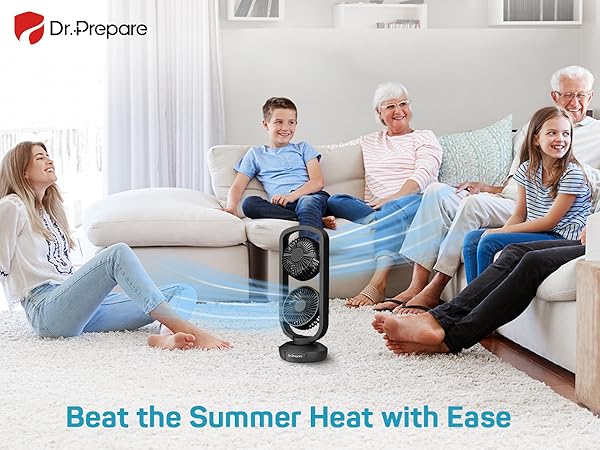 table oscillating tower fan DF7 USB