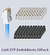 CAT6 STP ENDS WITH BOOTS