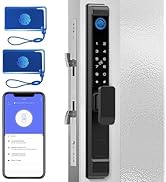 Sliding Glass Door Lock, Anweller Smart Fingerprint Code Keypad RFID Bluetooth App Electronic Dig...