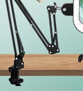 KMDES Ultra Long Arm Magnifying Glass with Light, Three-axis Rotation Infinite Color Dimmable 12X...