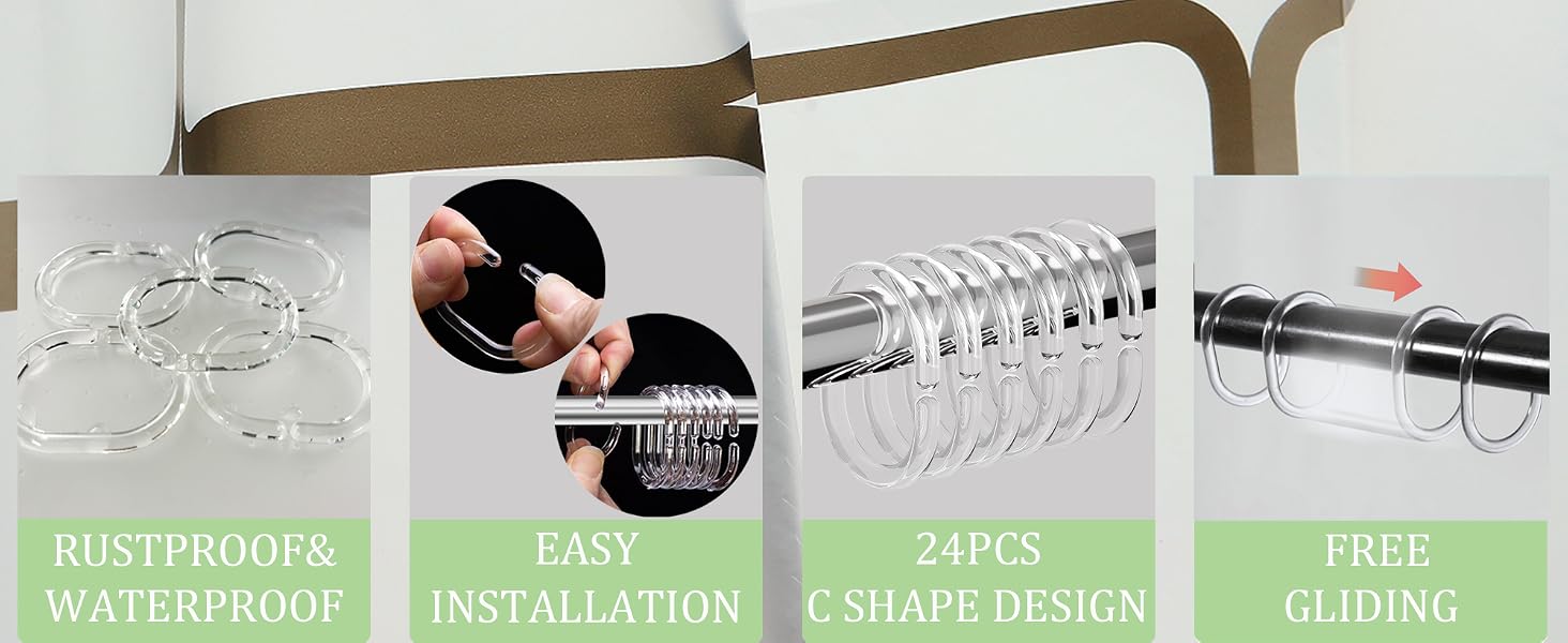 shower curtain rings