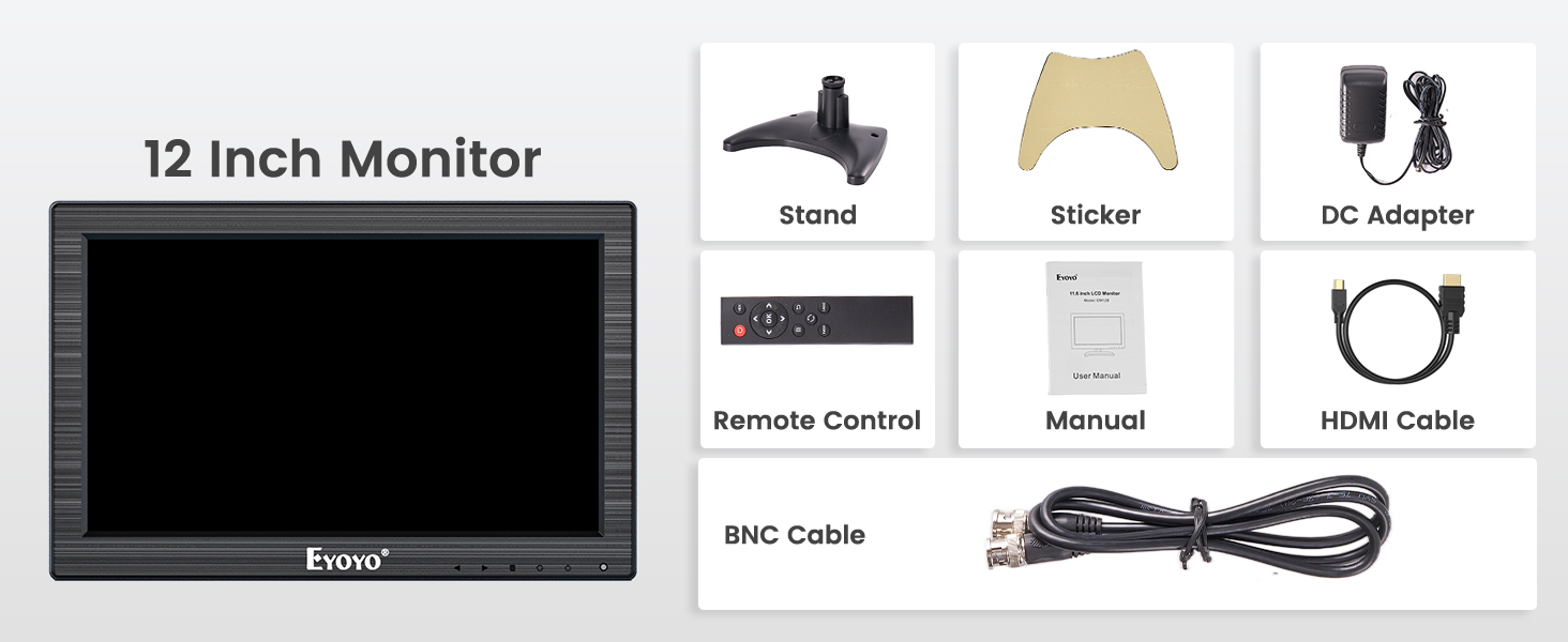 Eyoyo 12 inch small monitor
