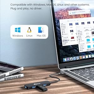 4 Ports USB A Splitter