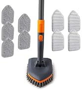 CLEANHOME Scrub Brush with 56” Long Handle, Multifunctional Tile and Tub Scrubber for Shower,Kitc...