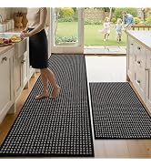 Kitchen Rugs,Non Slip Kitchen Mats for Floor-Thick Stain Resistant Kitchen Floor Mat Runner Carpe...